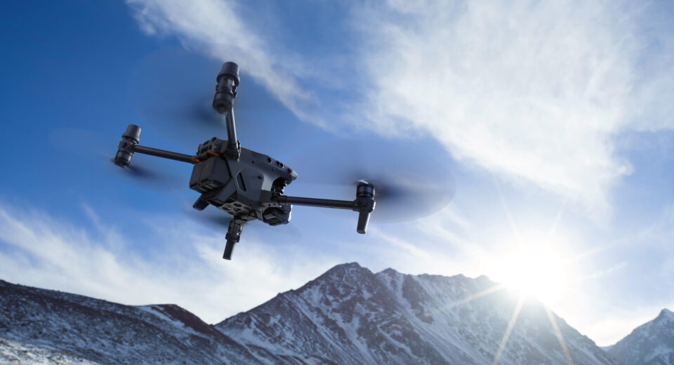 Matrice 30T flying over harsh terrains
